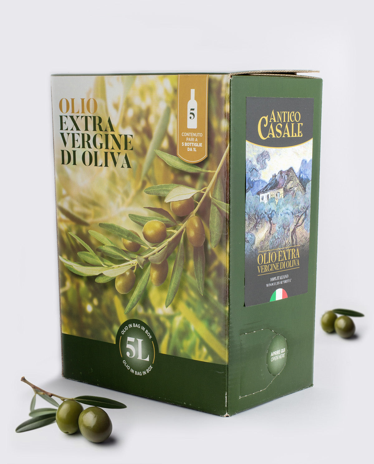 Olio Extravergine di Oliva Monovarietale "Dritta" - 5 lt